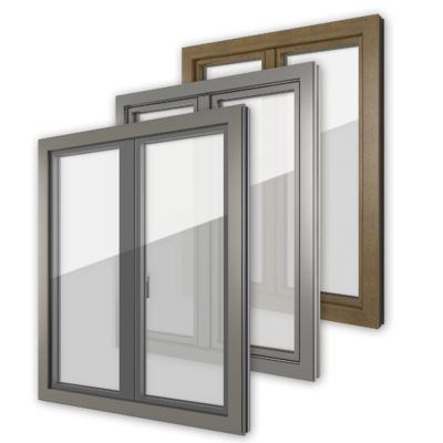 Infissi PVC, legno, legno alluminio, alluminio